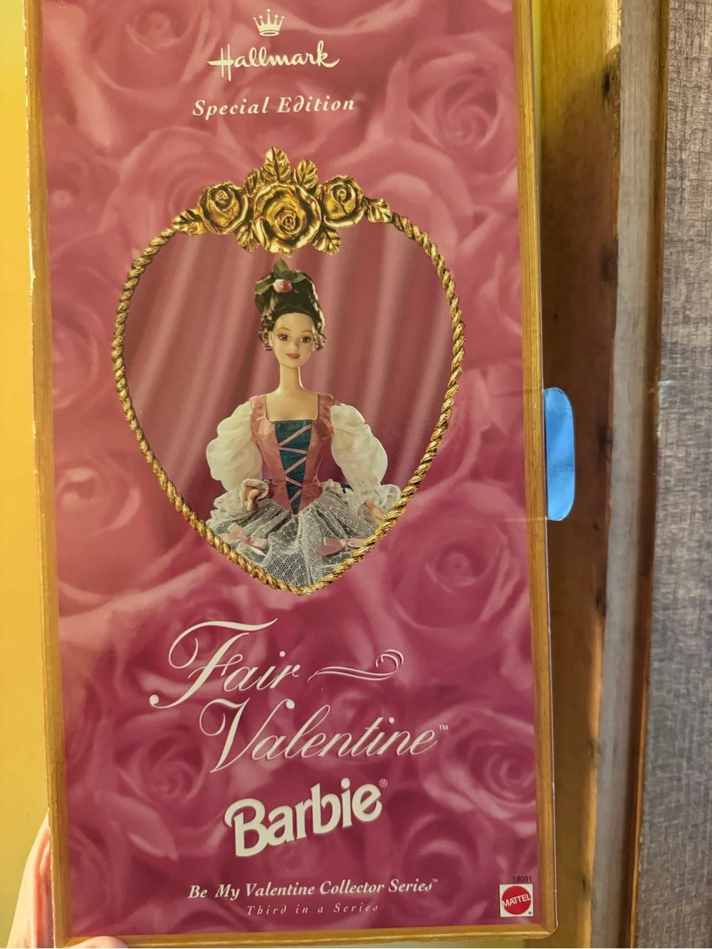Hallmark Barbie Fair Valentine Doll in Pink and White